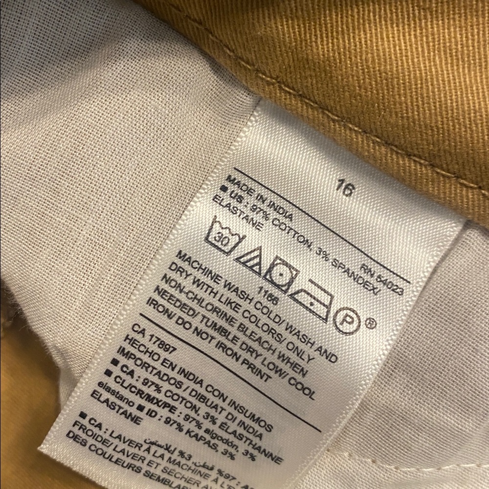 NWOT OLD NAVY Khaki Boot-Cut Casual Pants 16 - Picture 7 of 8